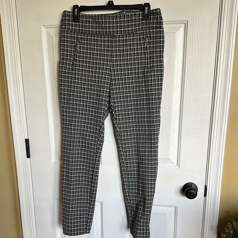 Black and White Checkered Pants